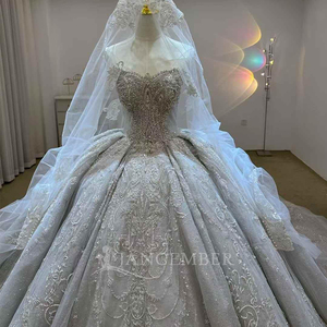 Vestido de Novia Romántico Estilo Princesa con Espalda de Encaje y Cuentas, Vestido de Novia Lsjj67 - Product Image 2
