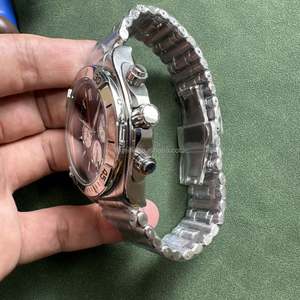 Montres noires pour hommes, montre chronographe de luxe à quartz, lunette en céramique, acier inoxydable 316L, mouvement japonais VK, montre pour homme, Orologi - Product Image 5