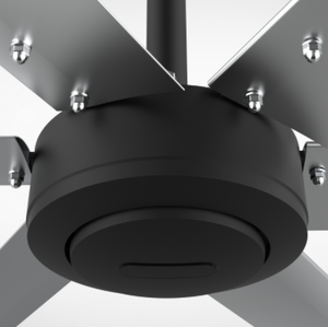Ventilateur de ventilation HVLS commercial de 10 pieds avec moteur PMSM, configuré comme refroidisseur d'air ou souffleur d'air pour la climatisation des restaurants - Product Image 4