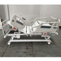 Lit d'hôpital électrique HOCHEY MEDICAL DHC IV FG05 à 5 fonctions avec système de pesage manuel pour les soins intensifs