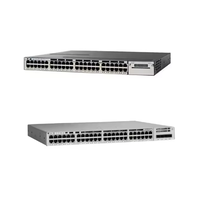 Switch de Red POE Completo de 48 Puertos para C9200L-48P-4X-E, Funciones SNMP y QoS, Apilable, Capacidad de 176 Gbps para Edificios Comerciales