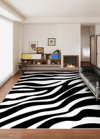 Tapis de salon et tapis de chambre à coucher de haute qualité, luxueux, imprimés en 3D, motif à carreaux vintage, lavables