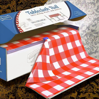Rouleau de nappe jetable en PEVA brodé, imperméable et anti-taches, idéal pour la maison, les mariages, les fêtes et les pique-niques en extérieur