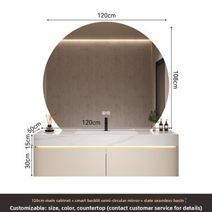 Set <span class=keywords><strong>Bagno</strong></span> Moderno di Lusso Impermeabile Sospeso <span class=keywords><strong>con</strong></span> Lavabo in Ceramica e <span class=keywords><strong>Specchio</strong></span> - Prezzo Vantaggioso - Product Image 1