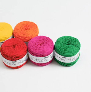 COTTON FIELD Hilo de Algodón Peinado 100% Puro, Bola de 80g, 150m, Hilo Suave para Tejer a Mano, Ganchillo, Manualidades DIY - Product Image 5