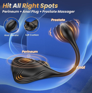 Nuovo Massaggiatore Prostatico Vibrodinamico a Forma di Pesce Diavolo, Stimolatore Emotivo, Plug Anale in Silicone 100% Impermeabile 400G per Adulti - Product Image 4