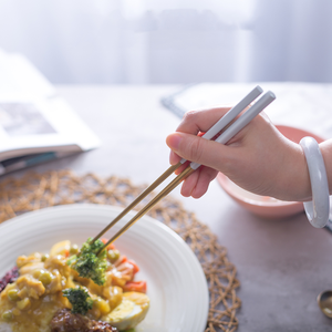 Coreano Metal Titanio Color Espejo Pulido Cubiertos Reutilizable Acero Inoxidable 304 Sushi <span class=keywords><strong>Palillos</strong></span> - Product Image 3