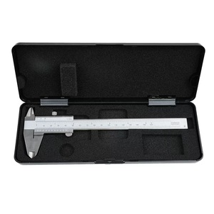 Kaliper <span class=keywords><strong>Vernier</strong></span> Stainless Steel 0-150mm, alat pengukur mikrometer pengukur kaliper logam kunci sendiri - Product Image 5