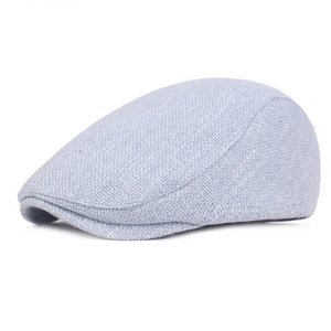 Boina de cáñamo de lino y algodón para hombre y mujer, gorro con visera, gorras de verano, Unisex - Product Image 2