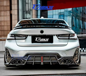 Diffusore paraurti posteriore in fibra di carbonio stile CMST di alta qualità per BMW 3 serie G20 <span class=keywords><strong>G21</strong></span> Touring LCI 2023 + Splitter posteriore in fibra di carbonio - Product Image 3