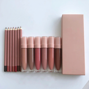 Liquid <b>Lipstick</b> and Lip Liner Makeup Kit High Pigment Nourishing Moisture Lock Private Logo Wholesale - Product Image 2