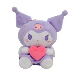 AL 2024 Popular Kuromi My Melody Cinnamoroll embrace love heart Plush Toy Kawaii Arrow of Love Plush toy