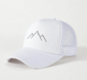 Gorra de Béisbol Blanca con Estampado Hip Hop, Gorra Deportiva Lisa con Bordado Personalizado, Gorra Trucker de Malla con Espuma - Product Image 2