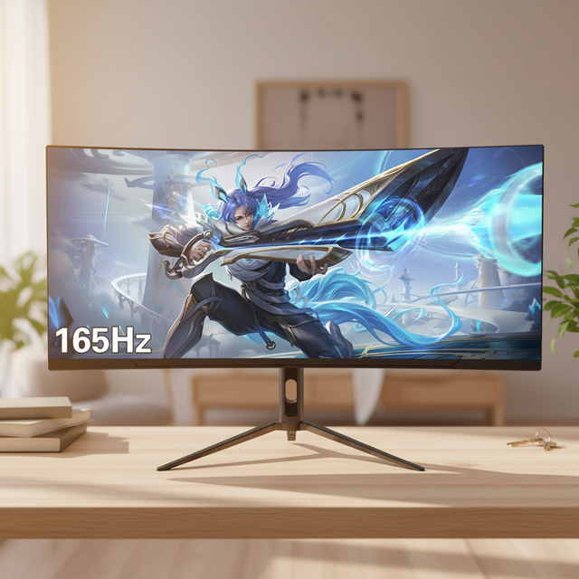 Ultrawide 34 Inch Curved Monitor 4K Gaming Monitor Panel High Refresh Rate HDR LCD LED Monitors