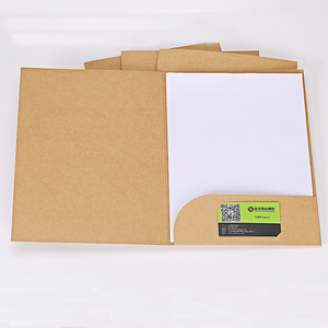 Biểu tượng tùy chỉnh in ấn 300gsm A5 thư mục giấy Thiệp mời tập tin lưu trữ thư mục với Pocket - Product Image 6