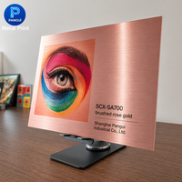 Plaque en aluminium anodisé gaufré par sublimation effet miroir, fournie directement par l'usine, certifiée CE