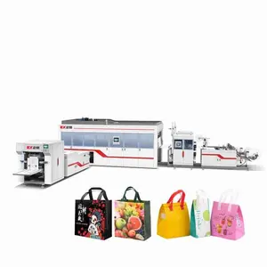 ZX-LT500 Eco square bottom non woven takeaway cooler bag maker RPET nonwoven box bag making machine