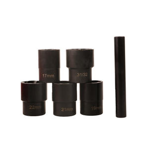 6 pièces d'écrou de cosse usé et de déverrouillage, jeu de douilles de torsion Nct 1/2 drive 17-26mm - Product Image 6