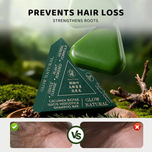 แชมพูบาร์ สบู่แชมพู บำรุงผมยาว สูตรธรรมชาติ สมุนไพร เจ็ดสีเขียว รูปทรงสามเหลี่ยม สารสกัดจากหญ้าอุสมานี ควบคุมความมั<span class=keywords><strong>น</strong></span> ให้ผมเรียบเนีย<span class=keywords><strong>น</strong></span> แชมพูบาร์แบบก้อน - Product Image 3