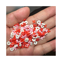 Tranches d'argile polymère série saint-valentin, mélange d'arroseurs d'argile douce, bricolage Slime Nail Art, accessoires de remplissage