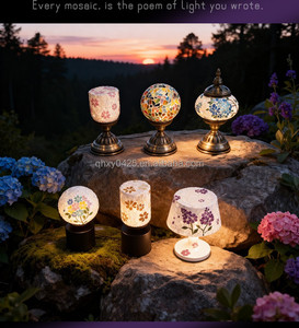 Traditional Moroccan Glass Multicolor LED <strong>Table</strong> Lamp with Simple Electric Body Power Supply Warm White Elegant Design - Product Image 6