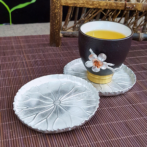 Plaques multi-usages en métal pur pouvant contenir des collations <span class=keywords><strong>Bonbons</strong></span> Petites assiettes Tasses Accessoires d'isolation thermique - Product Image 3