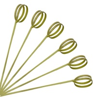 Brochettes de nœuds en bambou jetables de 18cm Vente en gros de bâtons de cocktail en bambou