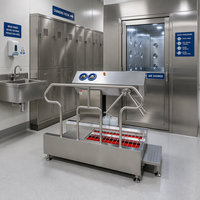SUS304 Edelstahl Stiefelwaschanlage Automatische Stiefelwaschmaschine Hygiene-Reinigungsstation für Schlachthöfe und Verarbeitungsanlagen