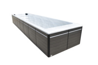 BG-6665 Bak Mandi Air Panas Desain Spa Long Jacuzziers dengan Pengontrol Balboa Kolam Renang Dewasa Tanpa Batas Kolam Renang Spa