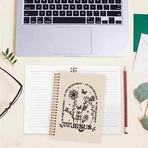 Diario <span class=keywords><strong>de</strong></span> Notas con Tapa Dura <span class=keywords><strong>de</strong></span> PU con Diseño Floral Boho Cristiano para Mujer - Regalo con Logotipo Personalizado, Colores y Tamaños Personalizables, 50 Hojas - Product Image 3