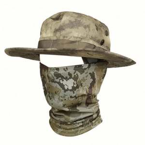 Pasamontañas de una abertura con sombrero pescador plegable de ala ancha ajustable para hombre, ideal para ciclismo y uso diario. - Product Image 3