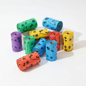 इको फ्रेंडली थोक तैयार स्टॉक एपी एचडीपे डिस्पोजेबल मानक आकार लैवेंडर सुगंधित पालतू जानवरों के बैग रोल - Product Image 6