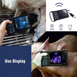 Testeur de grossesse de chèvre Animal USG Porc Scanner à ultrasons Mouton Sonar Portable <span class=keywords><strong>Machine</strong></span> Sow Farm Heat Detection Breeding Device