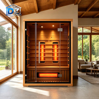 Sauna de Infrarrojos de Espectro Completo, Sauna de Luz Roja Infrarroja, Sauna Individual, Sauna Exterior de Cedro con Infrarrojos