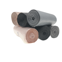 Sacs d'emballage en plastique HDPE robustes et durables avec logo personnalisé, thermosoudés, à soufflets latéraux, avec marquage à chaud pour les sacs poubelles