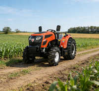 Tracteur 4x4 haute performance de 70 à 90 CV, idéal pour le labour, le transport et les opérations agricoles multifonctionnelles.