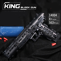 Seri Pistol 14004 The Desert Eagle Pistol blok senjata Pistol pendidikan DIY batu bata mainan anak laki-laki hadiah blok bangunan Set mainan