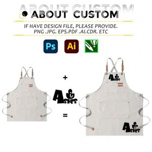 Cross-border Wholesale <b>Apron</b> Custom logo <b>Kitchen</b> <b>Apron</b> Waterproof and Oil-proof Thickened Cotton <b>Apron</b> with Custom logo - Product Image 3