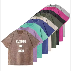 เสื้อยืดคอกลมแขนสั้นผู้ชายแบบปรับแต่งได้ สีพื้น ผ้าฝ้ายเจอร์ซีย์ 100% ระบายอากาศได้ดี ทรงลำลอง ความยาวปกติ - Product Image 1