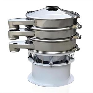 2 Layers Rotary Vibrating Screen Stainless Steel Motorized High Efficiency <strong>Fine</strong> Vibration <strong>Sieve</strong> Industrial Coffee Sieving - Product Image 1