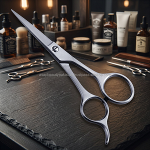 ASAP 4Cr13 Stainless Steel Long Handle Barber <b>Scissors</b> Set Sharp Blade Haircutting Thinning Shears Hollow Base <b>Scissors</b> - Product Image 4