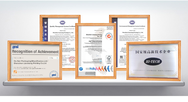 A cor personalizada deslocou etiquetas Artpaper ISO9001 ISO14001 da impressão 12