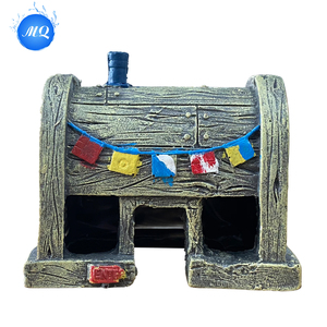 Decoración única para acuario dibujos animados Bob Esponja Crasty Crab Fish Tank Decoraciones resina Acuario paisaje - Product Image 2