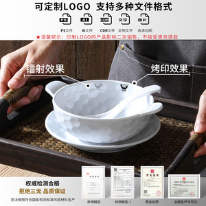 Service de table en mélamine Xiangyuan, comprenant des bols à dessert, des coupes à glace en imitation porcelaine de qualité commerciale et des éléments créatifs - Product Image 4
