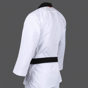Kimono BJJ personnalisé style WT, 65% polyester, 35% coton, léger, séchage rapide, respirant, tenue d'entraînement de karaté pour adultes - Product Image 3