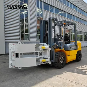 2024 New forklift truck diesel factory price 3 Ton 3.5 Ton 4 Ton Diesel Forklift With Paper Roll Clamp