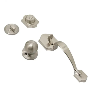 단일 핸들 무거운 그립 핸들 잠금 장치 메인 현관 도어 그립 핸들 잠금 블랙 럭셔리 도어 핸들 잠금 장치 - Product Image 6