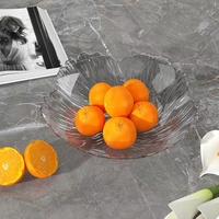 Plateau à fruits en plastique, plateau de service haut de gamme pour salon, table basse, ou plateau à bonbons et snacks pour réception.