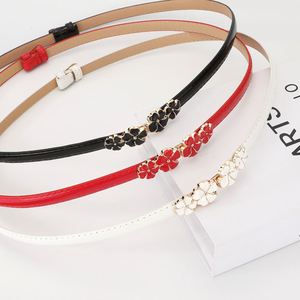 เข็มขัดหนัง PU คุณภาพสูงสำหรับผู้หญิง สไตล์ลำลอง ขายดี พร้อมโลโก้สั่งทำ หัวเข็มขัดโลหะผสมสไตล์วินเทจ - Product Image 4