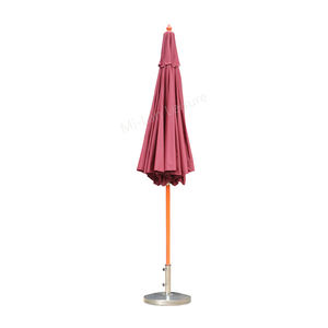 <span class=keywords><strong>3M</strong></span> Parapluie En Bois Jardin Extérieur <span class=keywords><strong>Parasol</strong></span> <span class=keywords><strong>Rond</strong></span> En Forme De Soleil Jardin <span class=keywords><strong>Parasol</strong></span> Droit Avec Structure En Hêtre - Product Image 6